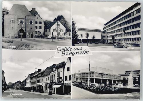 Bergheim Stadttor, Kreishaus, Hauptstraße, Stadthalle
