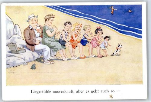 Familie im Reigen , Strandmode