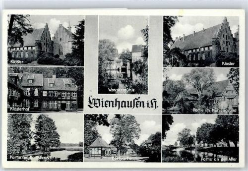 29342 W3101 Wienhausen - Kloster, Klosterhof, Wassermühle, Partie im Mühlengrund, Partie an der Aller, Partie am Bootshaus