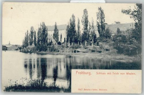 Frohburg Schloß mit Teich