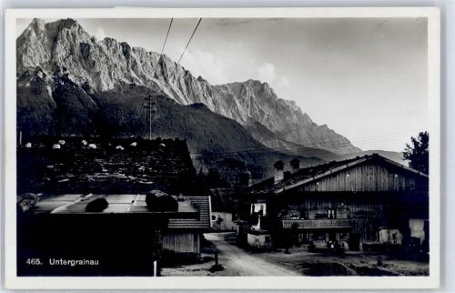 Untergrainau Ortsansicht, Alpenpanorama