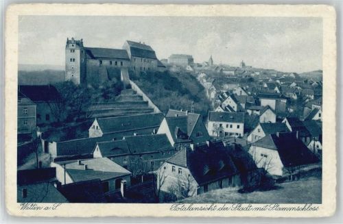 Wettin Totalansicht, Schloss