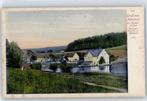 09600 O9201 Hetzdorf b Freiberg, Sachs - Dorfpartie