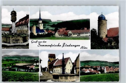 Fladungen Kirche Brunnen Stadtmauer