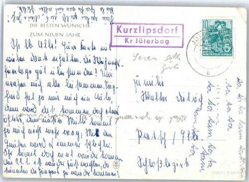 14913 O1700 Jüterbog - Landpoststempel Kurzlipsdorf