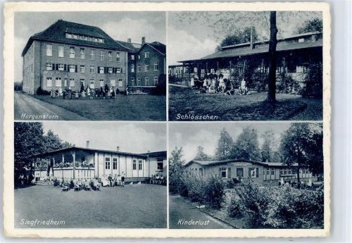 59505 W4772 Bad Sassendorf - Kinder-Heilanstalt Morgenstern Schlösschen Kinderlust Siegfriedheim