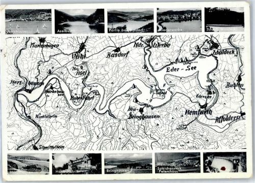 Waldeck Umgebungskarte Edersee AKU1
