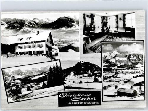 Seifriedsberg 1958 Gasthaus Socher Winter
