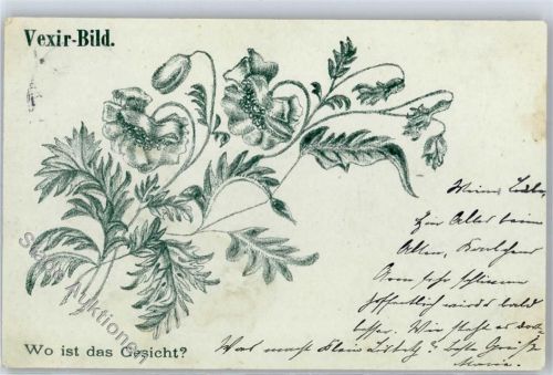 Wo ist das Gesicht Vexir Bild Besondere Karte 1901