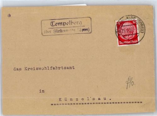 Fürstenwalde Landpoststempel Tempelberg