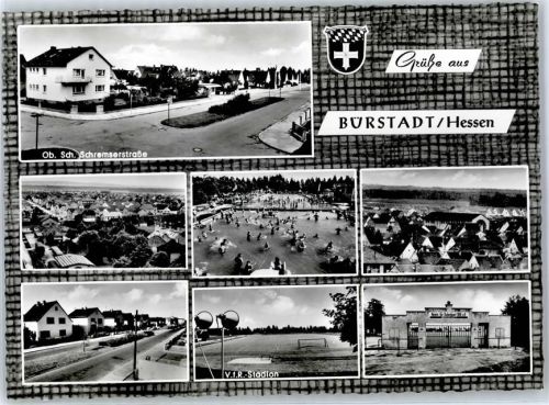 68642 W6842 Bürstadt - Schremserstrasse Schwimmbad Stadion