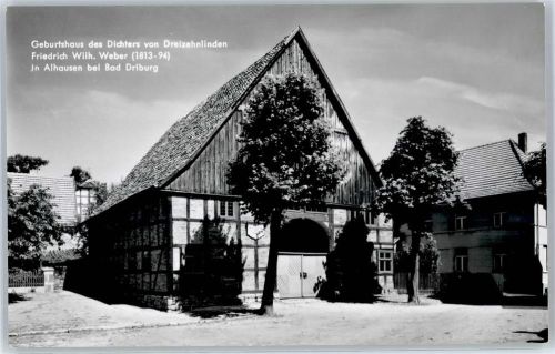Alhausen Geburtshaus des Dichters von Dreizehnlinden Friedrich Wilhelm Weber