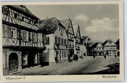Seligenstadt Marktplatz Fachwerk