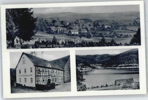 34516 W3546 Vöhl - Gasthaus Zum Deutschen Hof