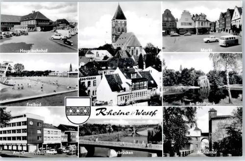 Rheine Bahnhof Schwimmbad Stadtpark Omnibusbahnhof Mühlentor
