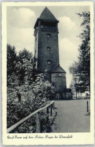 Dransfeld Gaussturm auf dem Hohen Hagen
