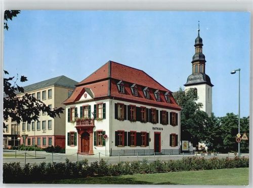 68623 W6840 Lampertheim , Hess - Rathaus Sankt Andreas-Kirche
