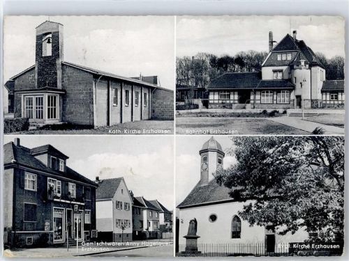 Erzhausen Bahnhof Kirche Geschäft