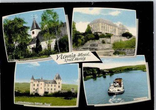 66706 W6643 Nennig - Kirche Schloss Thorn Landschulheim Schloss Berg