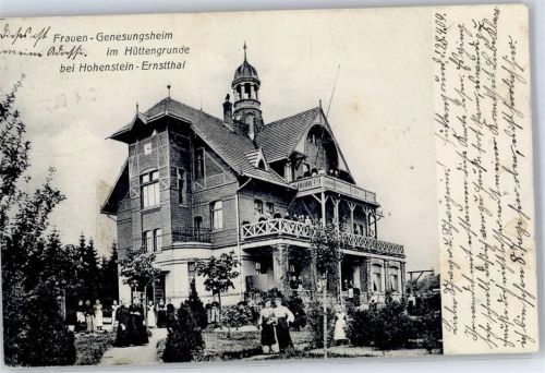 Hohenstein-Ernstthal 1909 Frauen-Genesungsheim im Hüttengrunde