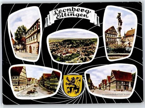 Leonberg Schellings Geburtshaus Herzog-Christoph-Brunnen Marktplatz Rathaus Wappen Carl-Schmincke-Straße Kepler-Brunnen Eltingen