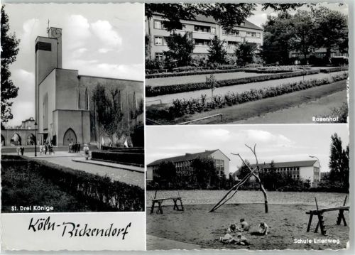 Köln Bickendorf 403 Kirche St. Drei Könige Rosenhof Schule Erlenweg