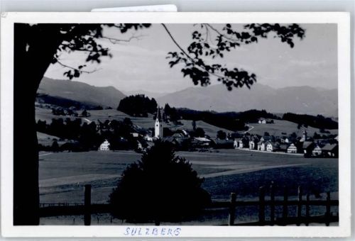 Sulzberg Dorfkirche Blick ins Dorf