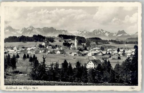 Lechbruck Blick mit tiroler Bergkette