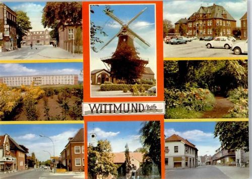 26409 W2944 Wittmund - Windmühle Auto Straßenansicht