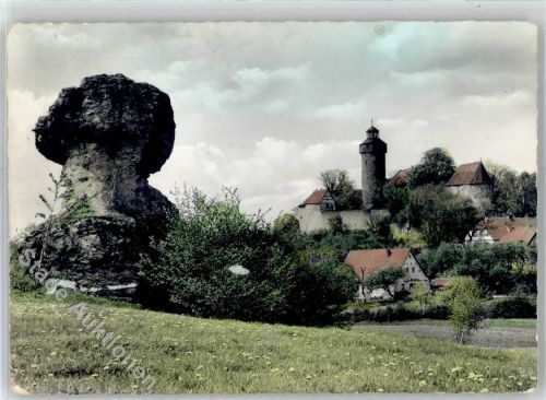 Sanspareil Burg Zwernitz Zschokkafelsen Gasthaus zum goldenen Löwen O.Volpert