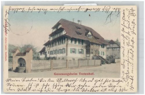 77960 W7633 Seelbach , Schutter Lithographie 1904 Genesungsheim Tretenhof