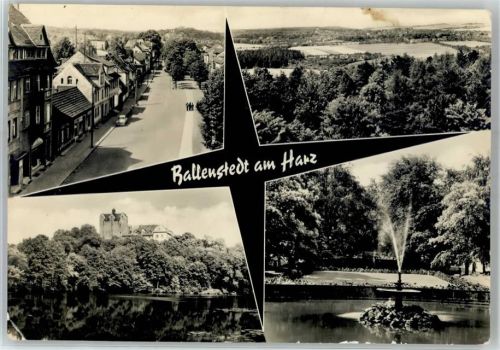 Ballenstedt Park Brunnen Schloss Harz