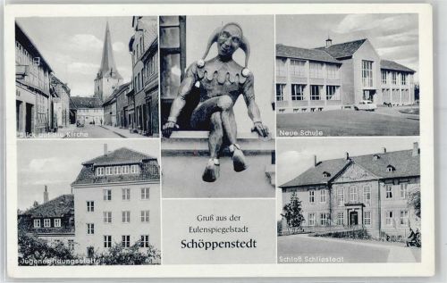 38154 W3308 Schöppenstedt - Schloß Schliestedt Kirche Eulenspiegel