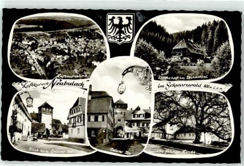 75385 W7265 Neubulach - Fliegeraufnahme Calwer Tor Dachshof