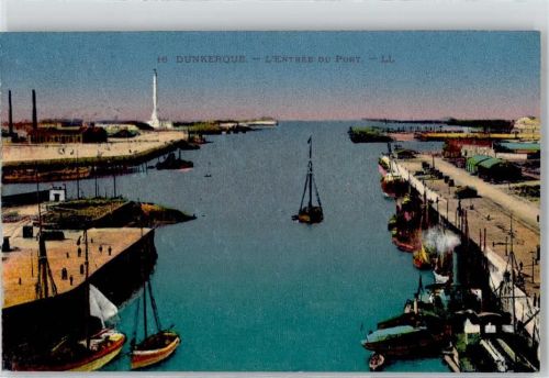 Dunkerque 1928 Hafen Leuchtturm
