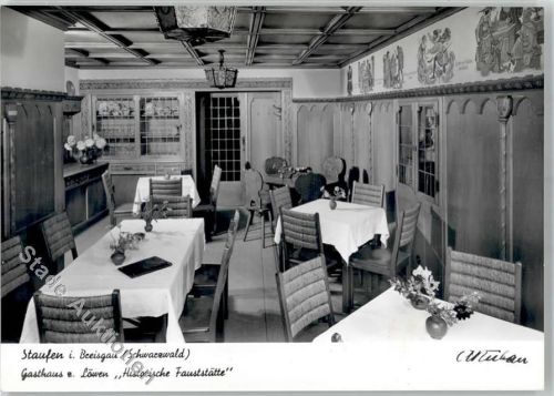 79219 W7813 Staufen , Breisgau - Gasthaus zum Löwen Innen