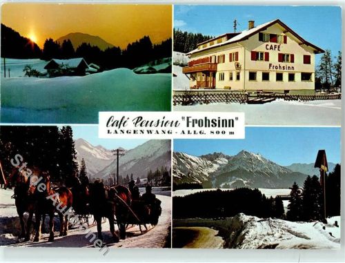 87538 W8975 Langenwang , Allgäu - Cafe Pension Frohsinn