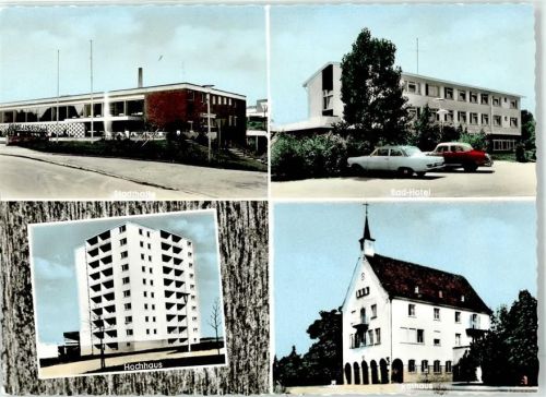 73249 W7314 Wernau (Neckar) - Hochhaus Rathaus Bad Hotel Stadthalle
