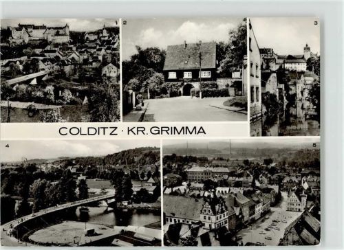 Colditz Muldebrücke Schloss Tiergartentor Klein-Venedig Brücke