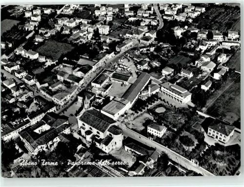 Abano Terme Bagni Fliegeraufnahme Teilansicht