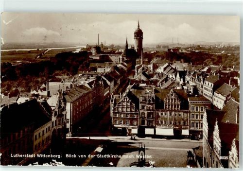 Wittenberg Blick von der Stadtkirche