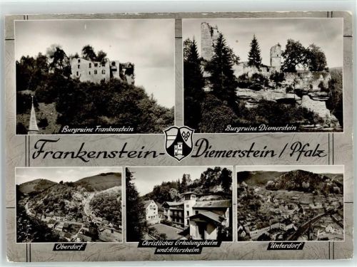 Frankenstein Burgruine Diemerstein christliches Erholungsheim Altersheim
