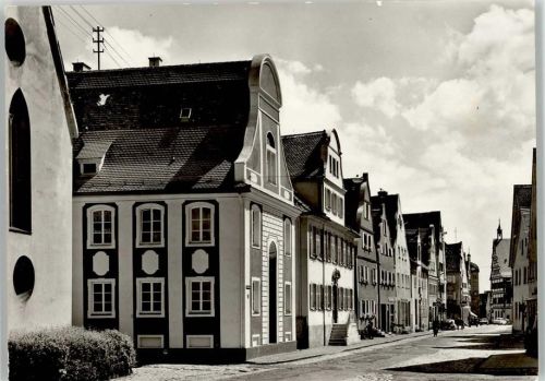 Oettingen Schloßstraße mit Albrecht Ernst Gymnasium