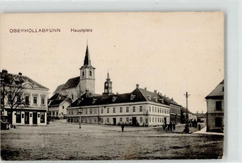 Hollabrunn 1920 Hauptplatz Kirche