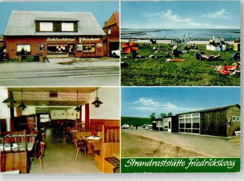 Friedrichskoog Gasthaus K.H.Mewes Feinkosthandlung Schlachterei Strand