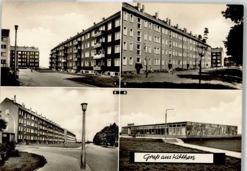 Köthen Franz Mehring Straße Rüsternbreite Hohenköthener Straße Kaufhalle Süd