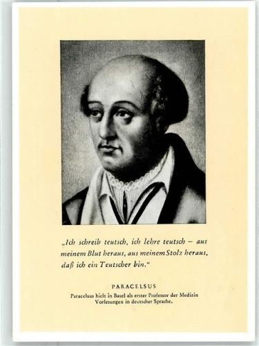 Paracelsus Professor der Medizin Arzt Astrologe Mystiker Bombastus von Hohenheim