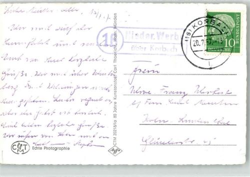 Nieder-Werbe Landpoststempel