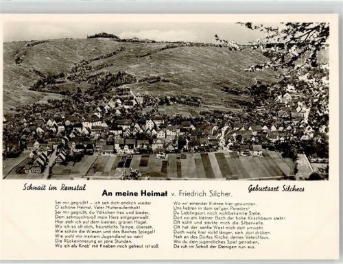 Schnait Gedicht Friedrich Silcher An meine Heimat