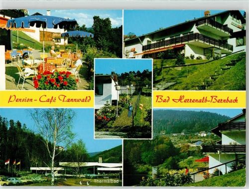 76332 W7506 Bernbach , Schwarzw - Pension Cafe Tannwald
